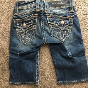 Rock Revival Designer Denim Bermuda Shorts